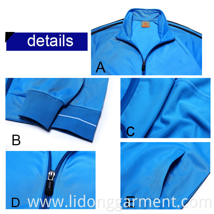 LiDong Wholesale professional warm up suit sublimation custom tracksuit design